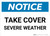 Notice: Take This Stairwell Down To Tornado Shelter with Icon Landscape