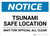 Notice: Tsunami Safe Location - Wait For Official All Clear Landscape
