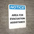 Notice: Area For Evacuation Assistance Portrait
