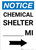 Notice: Chemical Shelter Mile Right Arrow Portrait