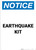 Notice: Earthquake Kit Portrait