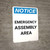 Notice: Emergency Assembly Area Portrait