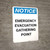 Notice: Emergency Evacuation Gathering Point Portrait