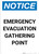 Notice: Emergency Evacuation Gathering Point Portrait