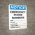 Notice: Emergency Phone Numbers Portrait