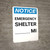 Notice: Emergency Shelter Mile Portrait