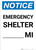 Notice: Emergency Shelter Mile Portrait