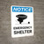 Notice: Emergency Shelter with Icon Portrait