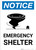 Notice: Emergency Shelter with Icon Portrait