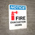 Notice: Fire Evacuation Horn with Icon Portrait