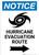Notice: Hurricane Evacuation Route Right Arrow with Icon Portrait