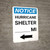 Notice: Hurricane Shelter Custom Mile Left Arrow Portrait