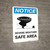 Notice: Severe Weather Safe Area Portrait