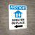 Notice: Shelter In Place Left Arrow with Icon Portrait