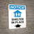 Notice: Shelter In Place Up Arrow with Icon Portrait