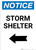 Notice: Storm Shelter Left Arrow Portrait