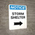 Notice: Storm Shelter Right Arrow Portrait