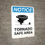 Notice: Tornado Safe Area with Icon Portrait
