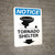 Notice: Tornado Shelter Down Arrow with Icon Portrait