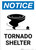Notice: Tornado Shelter with Icon Portrait