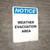 Notice: Weather Evacuation Area Portrait