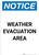 Notice: Weather Evacuation Area Portrait