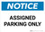 Notice: Assigned Parking Only Landscape