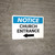Notice: Church Entrance with Left Arrow Landscape