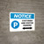 Notice: Customer And Visitor Parking Bidirectional Arrow Landscape
