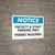 Notice: Faculty/Staff Parking Only - Permit Required Landscape