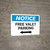 Notice: Free Valet Parking with Bidirectional Arrow Landscape