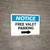 Notice: Free Valet Parking with Right Arrow Landscape