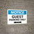 Notice: Guest Parking Only with Bidirectional Arrow Landscape