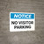 Notice: No Visitor Parking Landscape