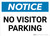 Notice: No Visitor Parking Landscape