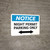 Notice: Night Permit Parking Only with Bi-directional Arrow Landscape