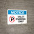 Notice: No Parking - Valet Parking Only Landscape