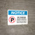 Notice: No Parking Without Property Owner's Permission Landscape