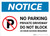 Notice: No Parking - Private Driveway - Do Not Block Landscape