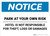 Notice: Park At Your Own Risk Landscape