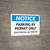 Notice: Parking By Permit Only - Violators Will Be Ticketed Landscape