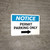 Notice: Permit Parking Only - Right Arrow Landscape
