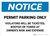 Notice: Permit Parking Only - Violators Will Be Ticketed/Booted/Or Towed Landscape