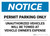 Notice: Permit Parking Only - Unauthorized Vehicles Will be Towed Landscape
