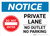 Notice: Private Lane - No Outlet/No Parking Landscape