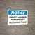 Notice: Private Member Parking Only - All Others Towed Landscape