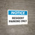 Notice: Resident Parking Only Landscape