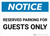 Notice: Reserved Parking for Guests Only Landscape