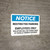 Notice: Restricted Parking - Employees Only Landscape