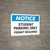 Notice: Student Parking Only - Permit Required Landscape